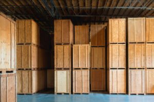 Wooden box packing