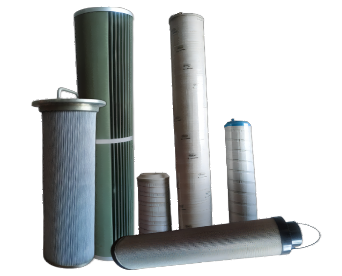 Industrial hydraulic oil filter cartridge