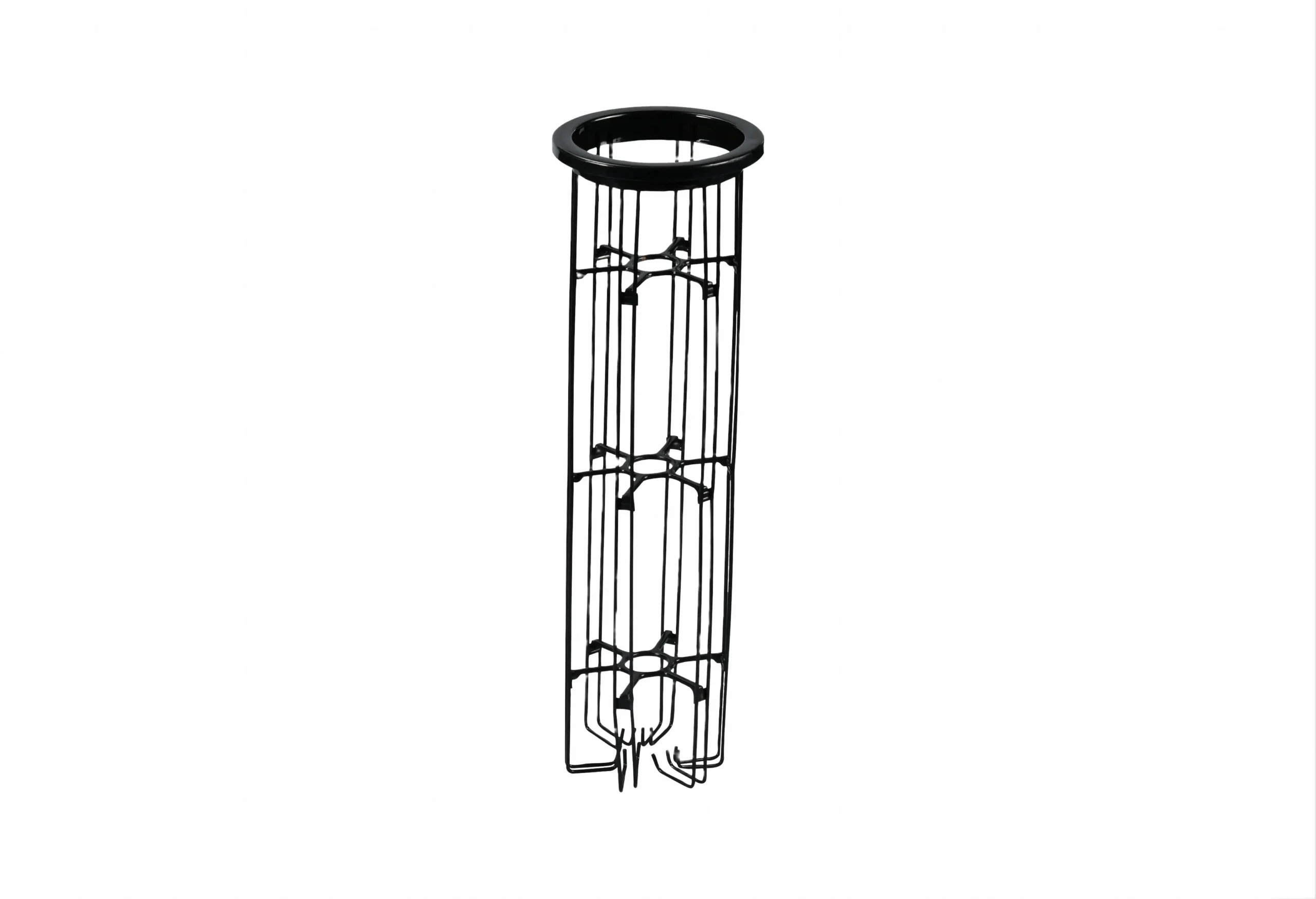 Filter Bag Cage without Venturi and with Special Support Rings